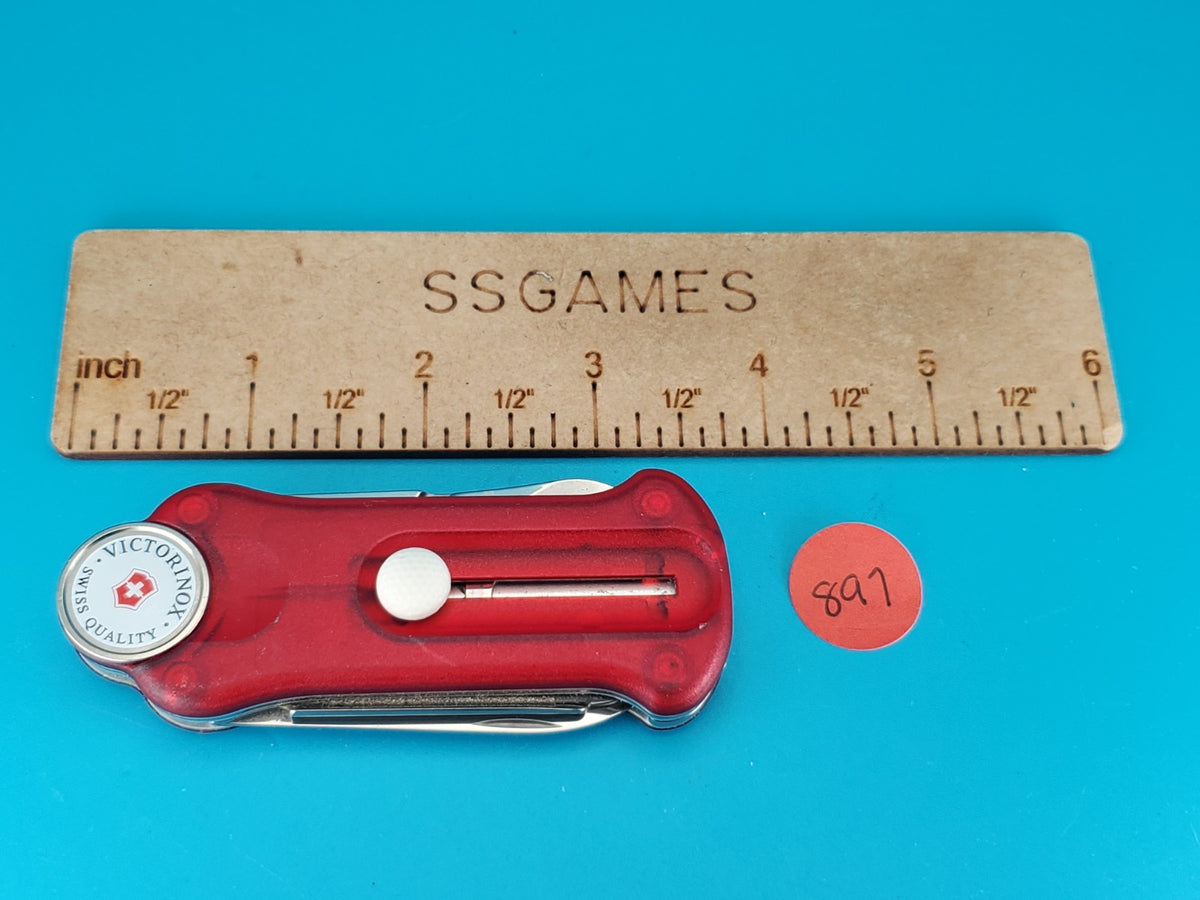 Victorinox Golf Tool Swiss Army Knife! Red Translucent! *GOLDENSTATE*