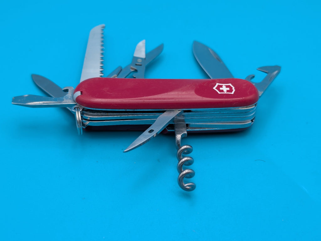 Victorinox Evo S17 Red Swiss Army Knife Multi Tool! With Locking Main Blade!