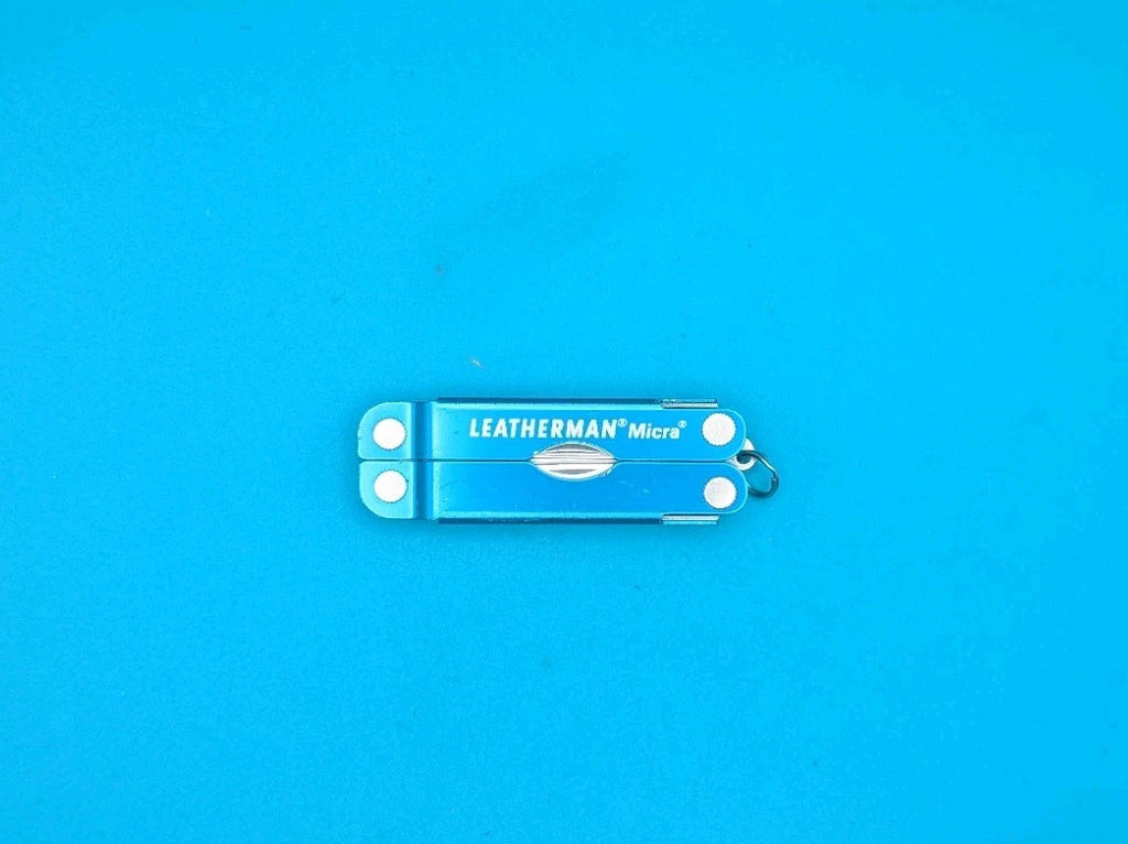 Leatherman Micra Multi-Tool, Knife, Scissors, Key Ring, Blue! *IUOE LOCAL 101*