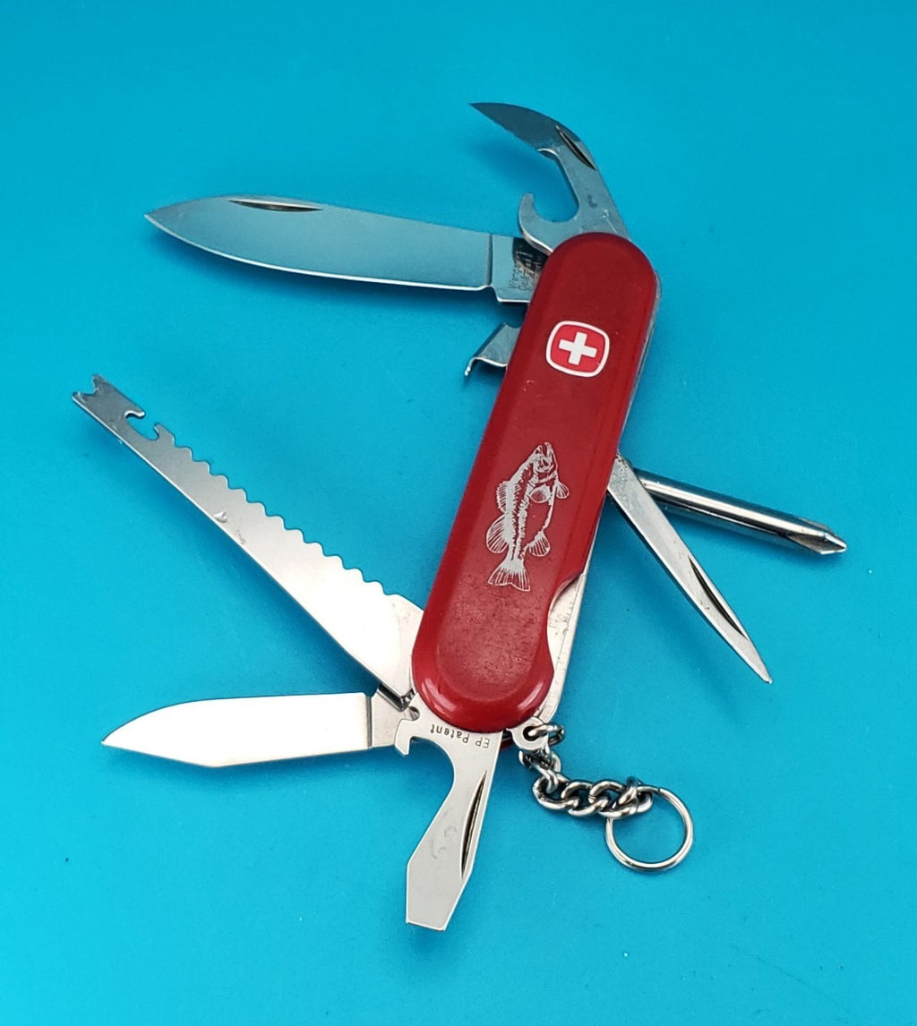 Wenger Bass Swiss Army Knife Multi Tool! With Locking Main Blade!
