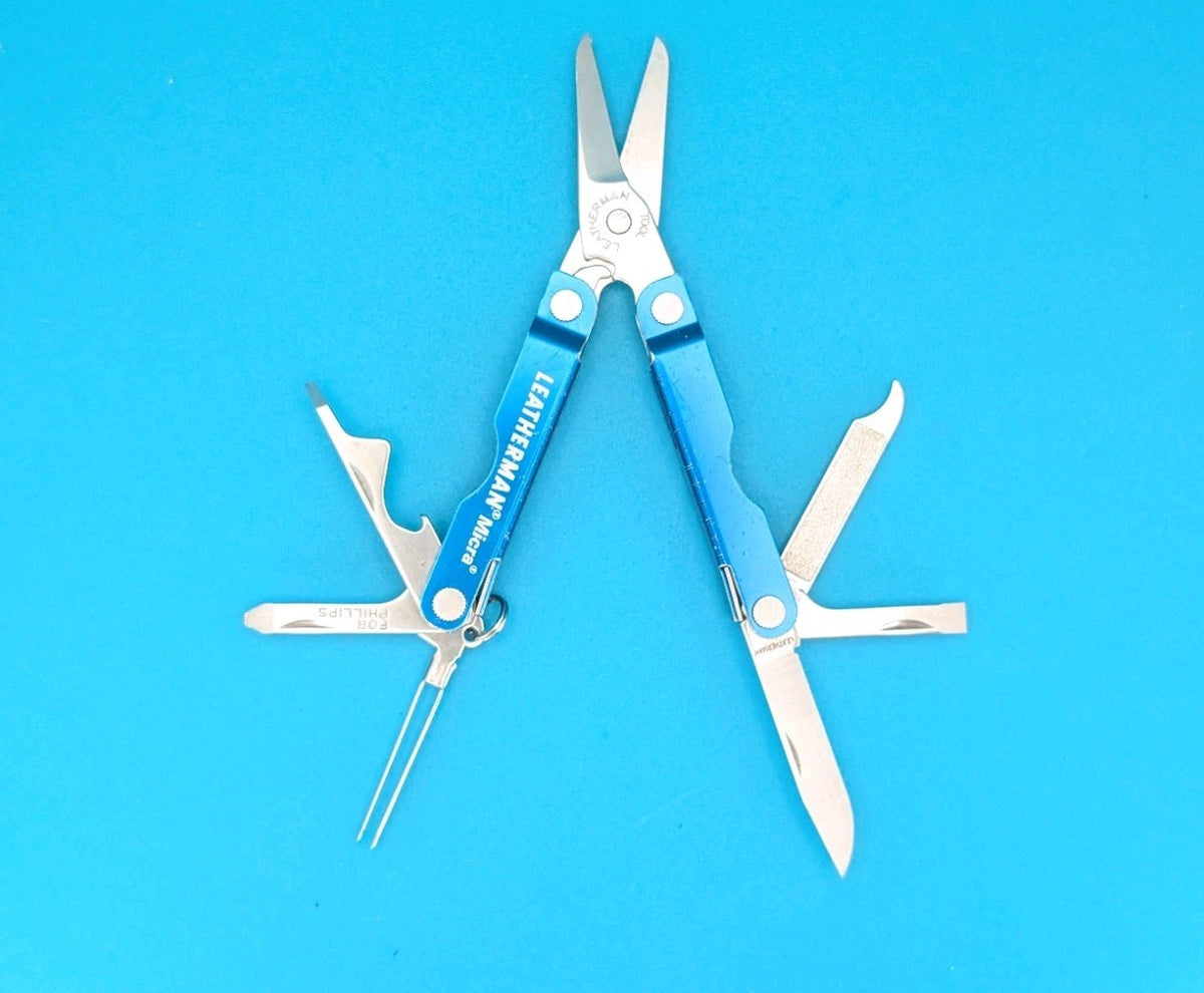 Leatherman Micra Multi-Tool Knife Scissors Key Ring! MIXED COLORS! LOT OF 5!