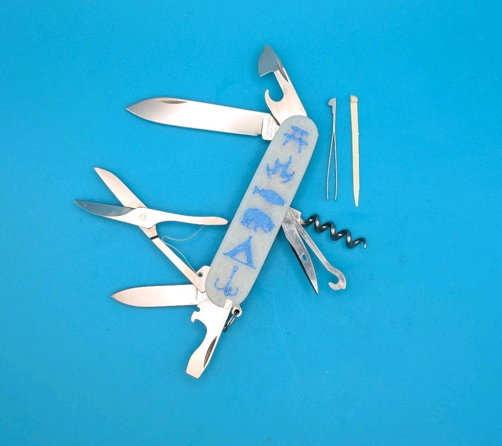 Custom Victorinox Climber Glow in the Dark Swiss Army Knife Multi Tool!