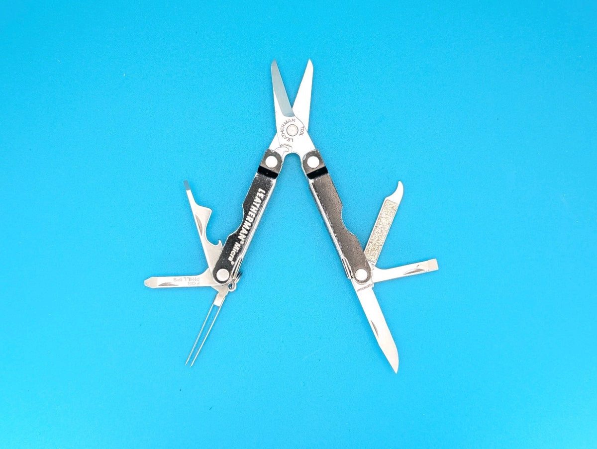 Leatherman Micra Multi-Tool Knife Scissors Key Ring! MIXED COLORS! LOT OF 5!