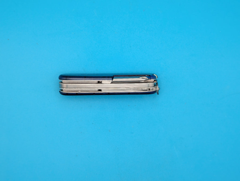 Victorinox Mechanic Swiss Army Knife Blue Translucent 91mm Pliers Phillips!