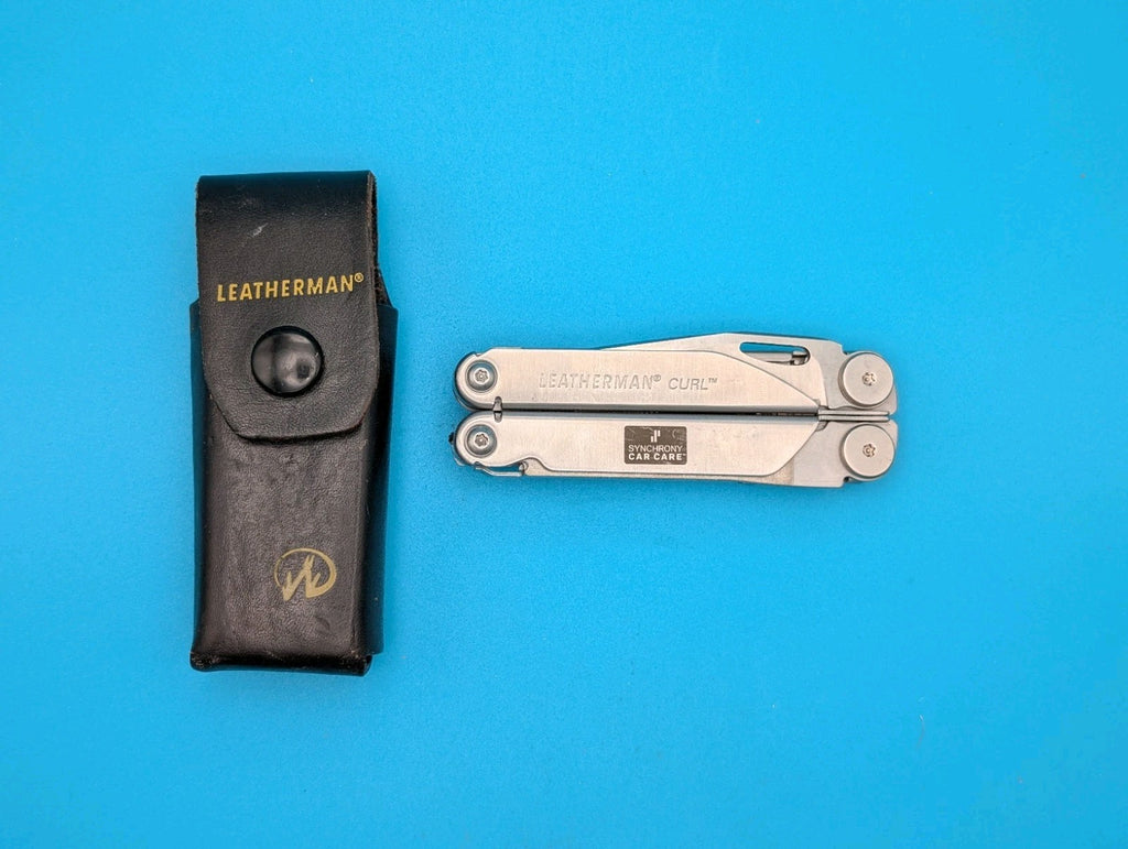 Leatherman Curl Stainless Steel Knife Pliers Multi-Tool! With Sheath! SYNCHRONY