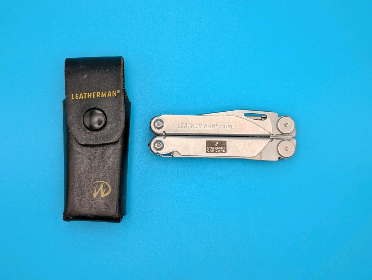 Leatherman Curl Stainless Steel Knife Pliers Multi-Tool! With Sheath! SYNCHRONY