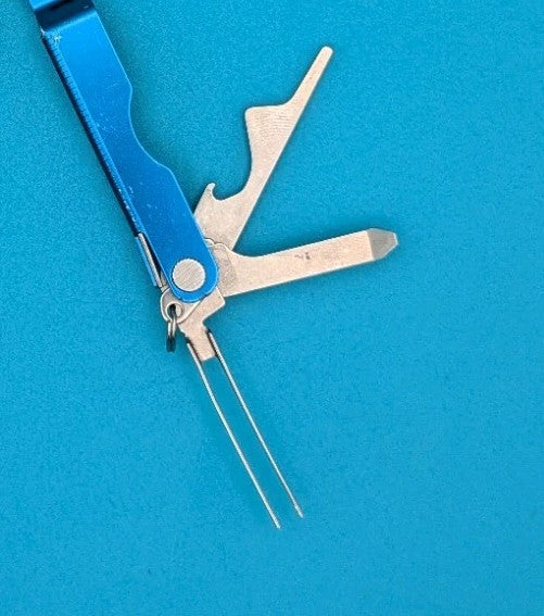 Leatherman Micra Multi-Tool, Knife, Scissors, Key Ring, Blue!