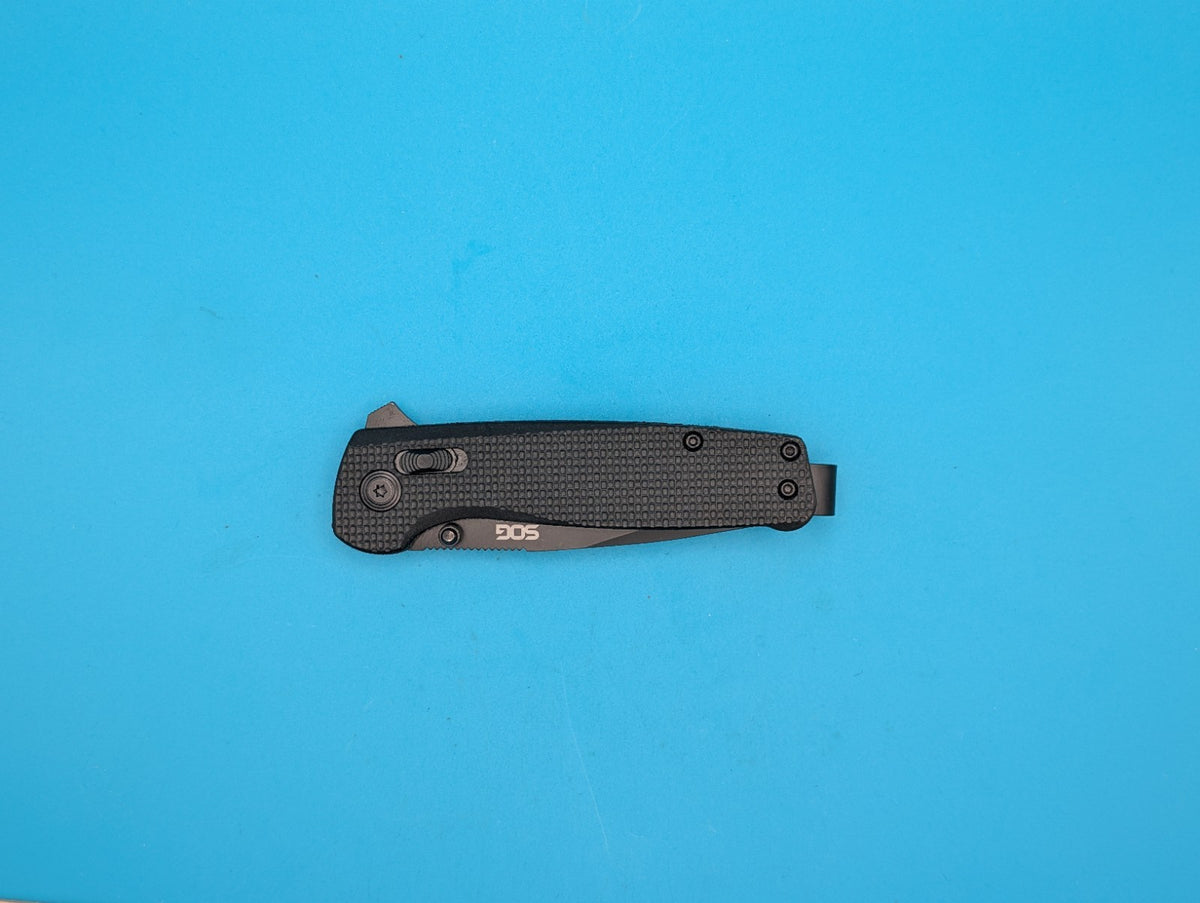Sog Terminus XR 2.95" D2 Steel Blade Folding Knife! Black!