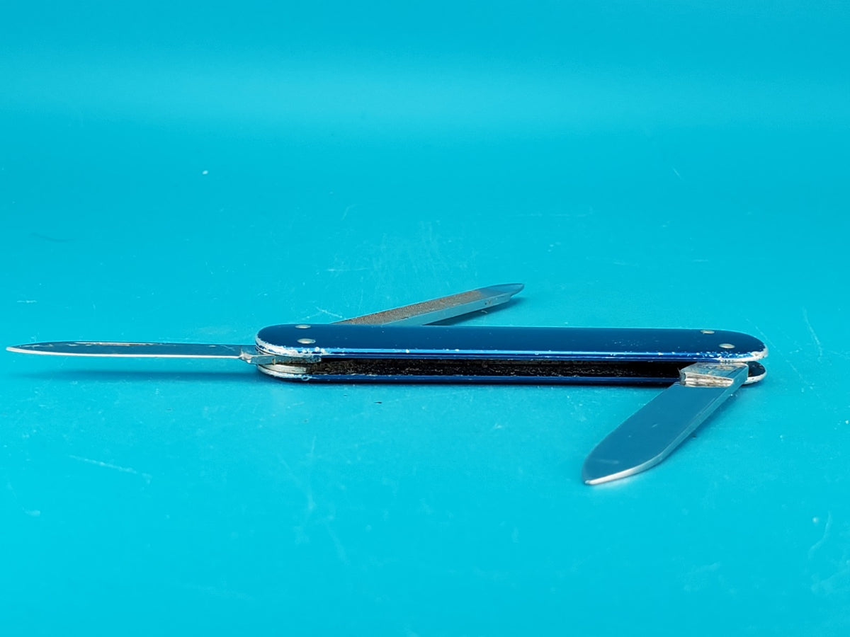 Vintage Victorinox Alox Prince Swiss Army Knife Multi Tool! RARE! BLUE!