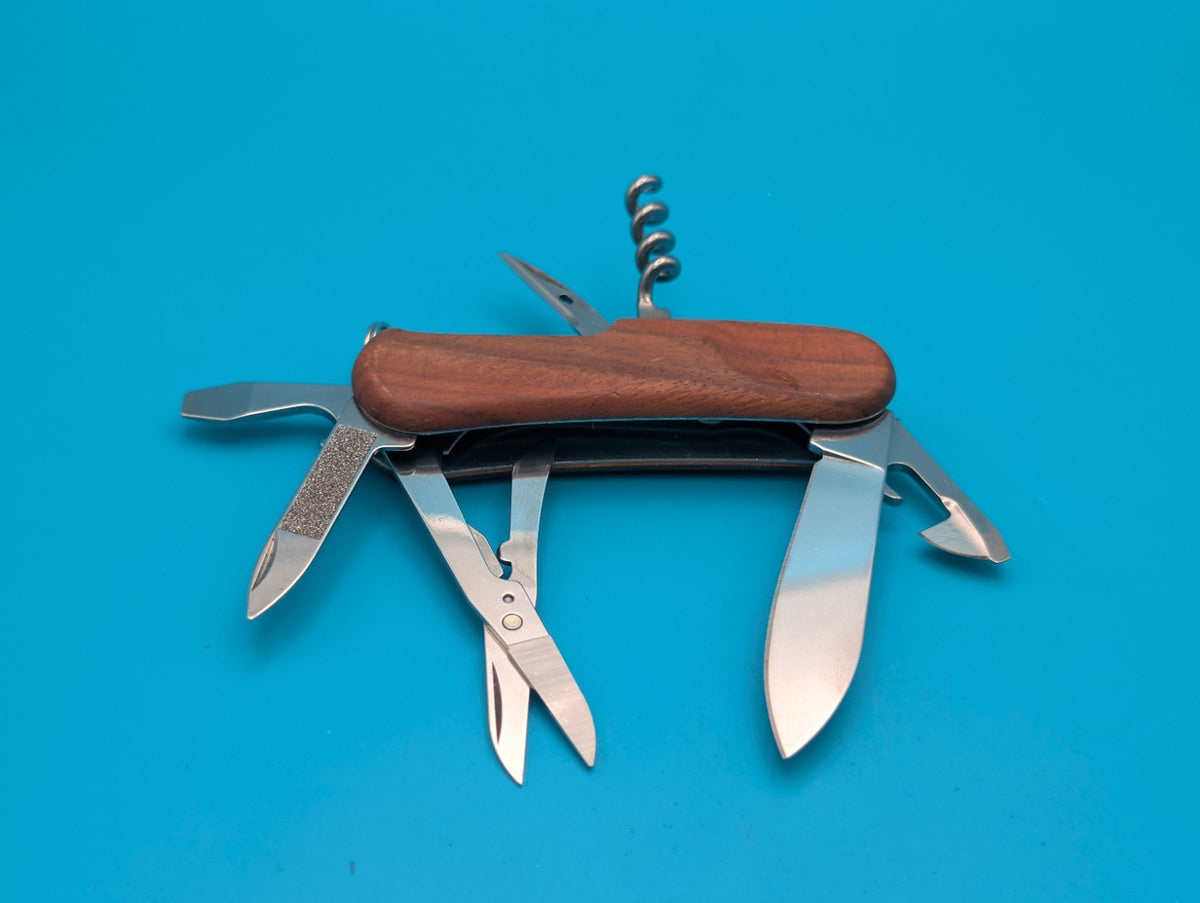 Victorinox Delemont EvoWood 14 85mm Swiss Army Knife Multi-Tool! *KIKI*