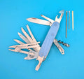 Custom Victorinox SwissChamp Firefly Blue Glow in the Dark Knife Multi-Tool!