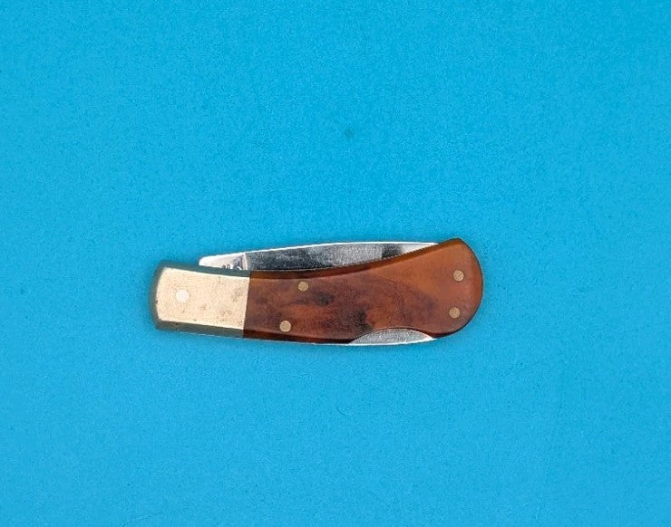 Vintage Edgemark Cavalier Pocket Knife 11-332 Stainless Lockback Japan