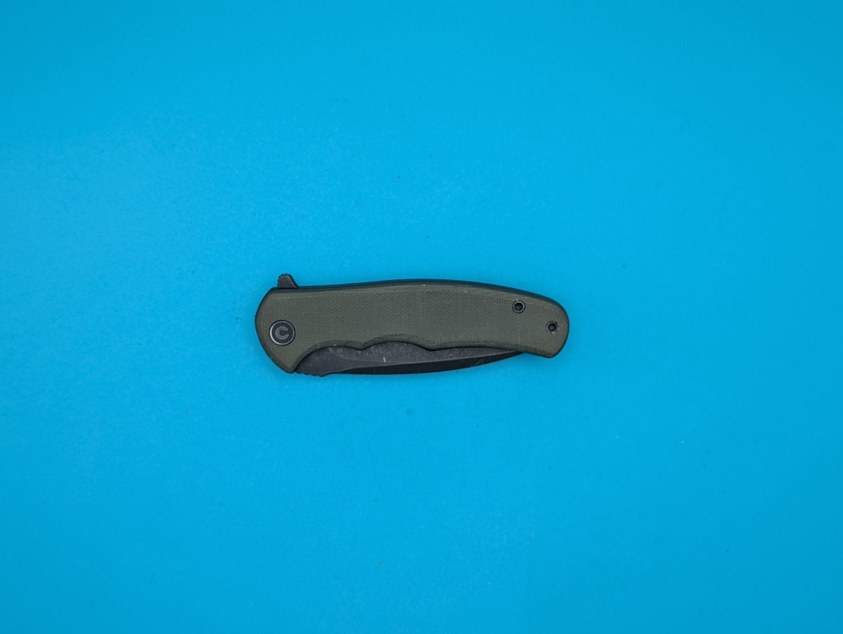 Civivi Mini Praxis Flipper Pocket Knife Liner Lock Plain Edge Blade! Olive Green