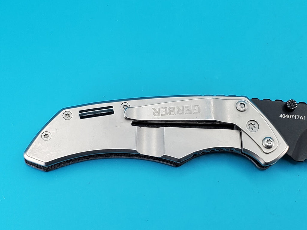Gerber CONTRAST Manual Open Plain Edge Blade Pocketknife!