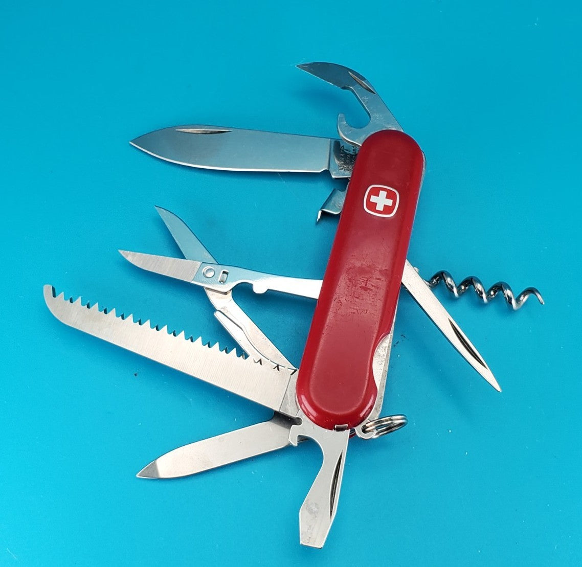 Wenger Security 17 Swiss Army Knife Multi Tool with Locking Blade!
