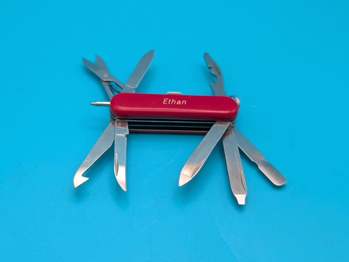 Victorinox MiniChamp Swiss Army Knife Multi Tool! RED! *ETHAN*