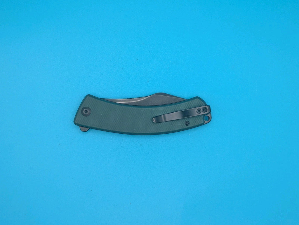 Civivi Outlaw Muk Folding Knife 3.5" 14C28N Sandvik Steel Blade Green G10 Handle