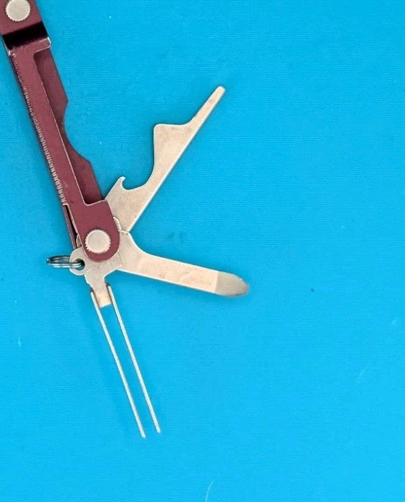 Leatherman Micra Multi-Tool, Knife, Scissors, Key Ring, Cherry Red!