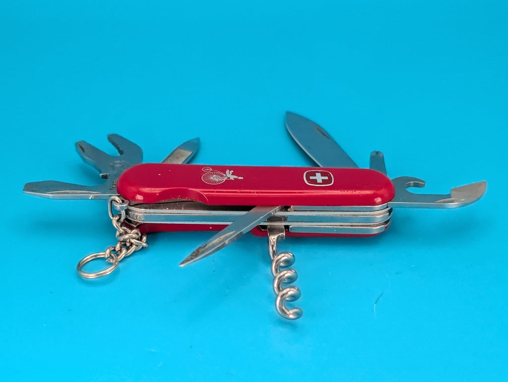 Wenger Cyclist Swiss Army Knife Multi Tool! With Bike Wrench! Red