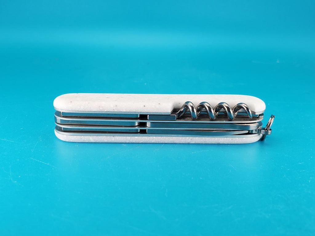 2025 Victorinox Companion Corian Handle Damast Blade Swiss Army Knife #4879/7000