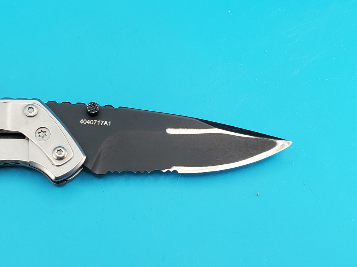 Gerber CONTRAST Manual Open Plain Edge Blade Pocketknife!
