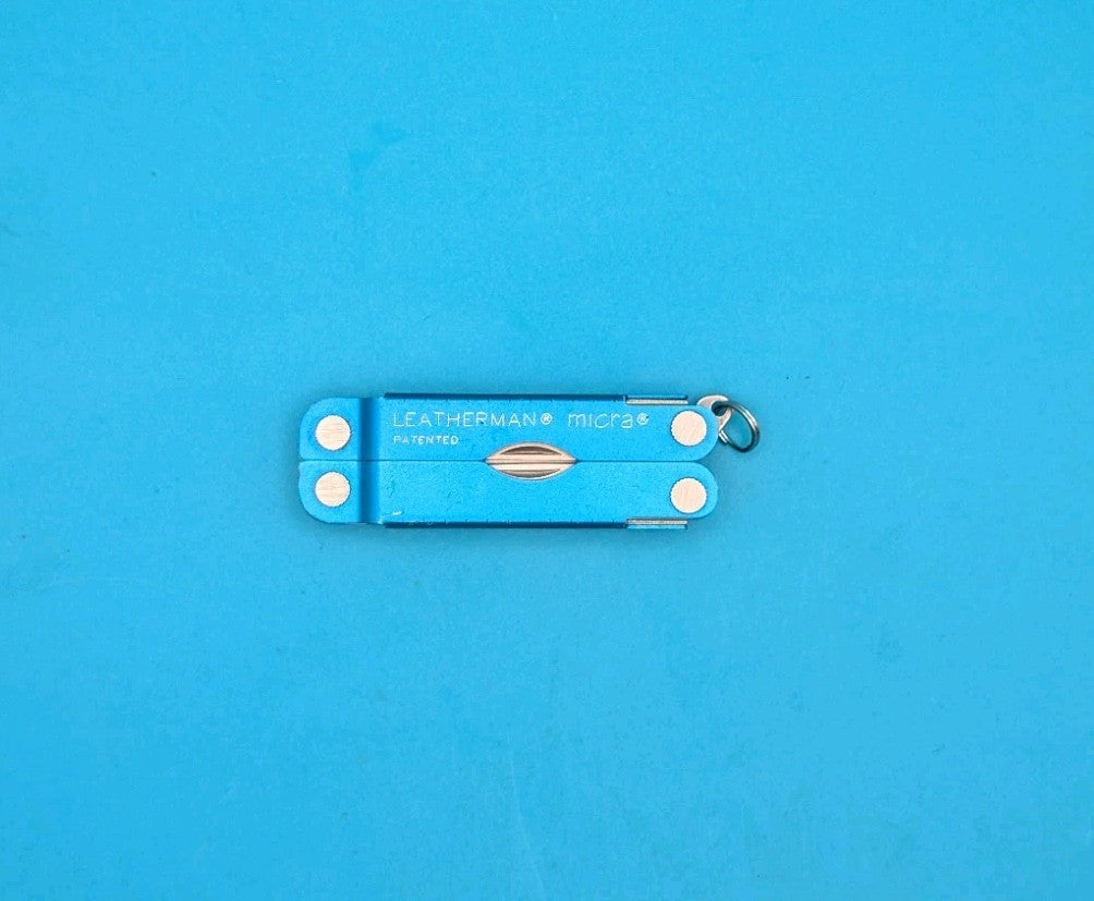 Leatherman Micra Multi-Tool, Knife, Scissors, Key Ring, Blue! *MAC-MOD*
