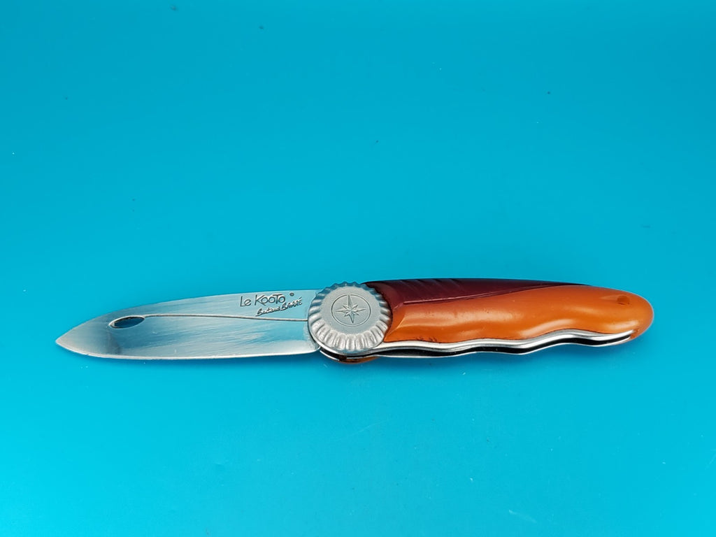 RARE FLORINOX FRANCE LE KOOTO DESIGN BY BARRE WHEEL OPENER LINERLOCK KNIFE!