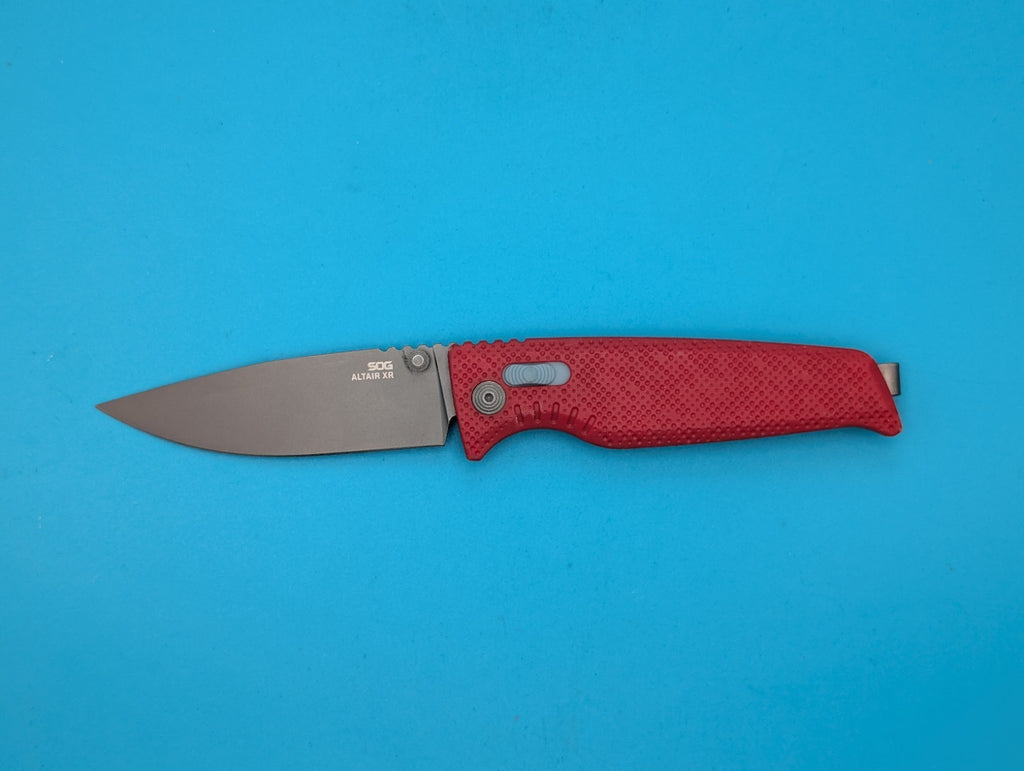 SOG Altair XR Canyon Red CRYO 154CM Folding Knife