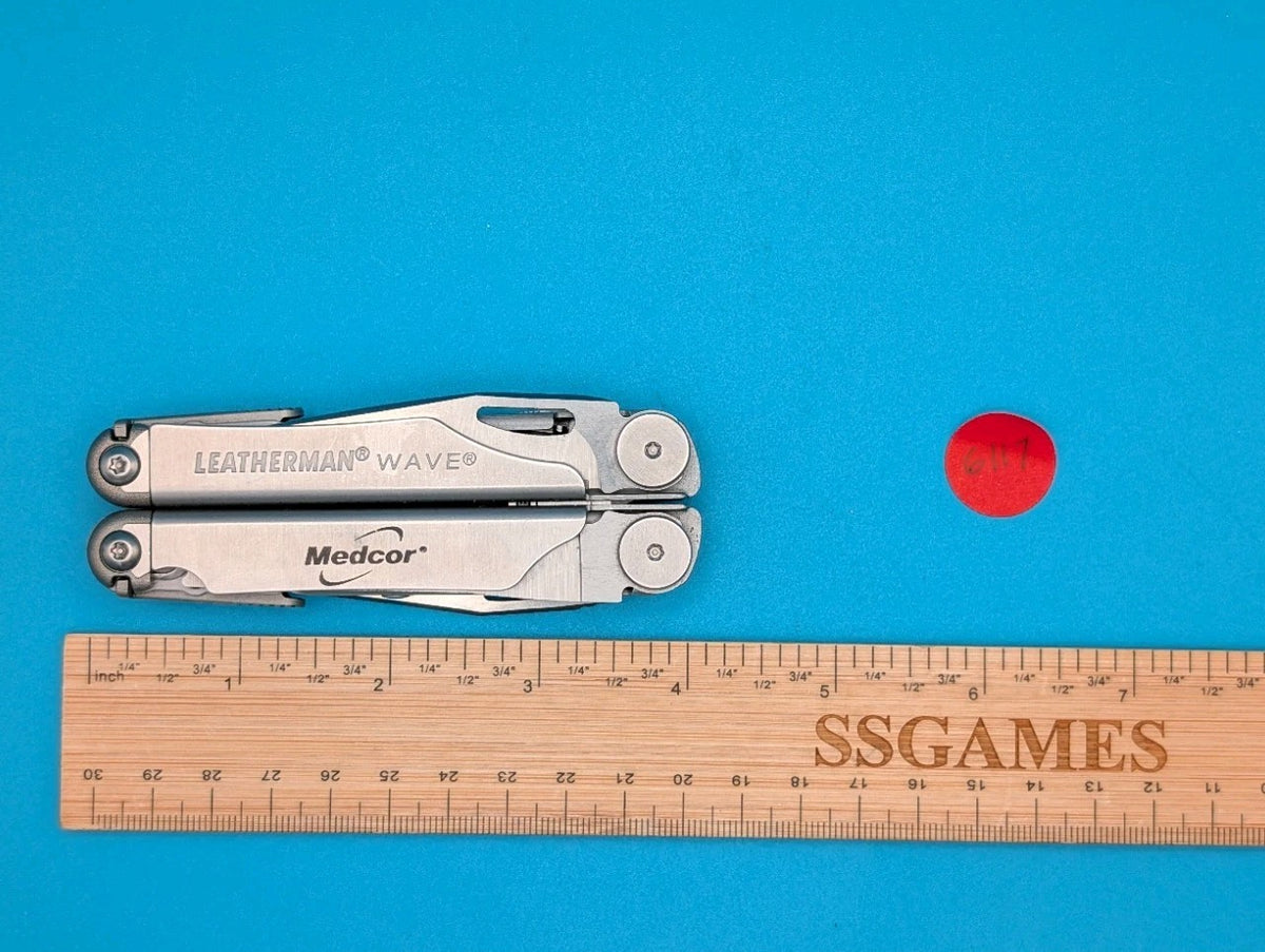 Leatherman Wave Multi Tool! Stainless! Retired! Free Shipping! EXCELLENT!