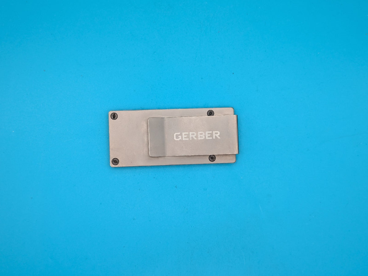 Gerber GDC Money Clip Knife Finger Loop EDC Credit Card Holder G10