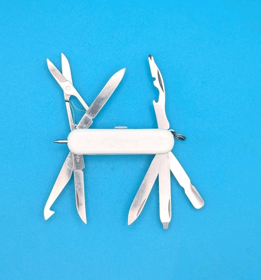 Victorinox White Midnite Minichamp  WHITE LED + Pen Swiss Army Knife Multi Tool!