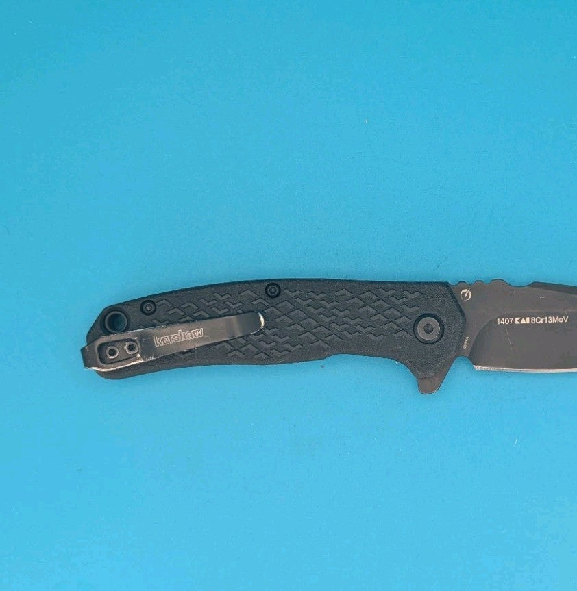 Kershaw Knives Conduit Liner Lock 1407 Black GFN Stainless Pocket Knife!