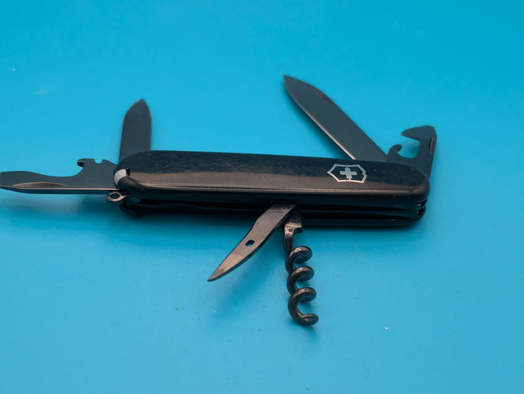 Victorinox Spartan Black Onyx Monochrome Swiss Army Knife Multi Tool!