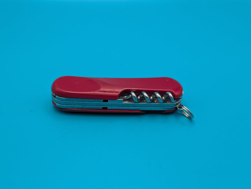 Vintage Wenger EVO 14 Red Swiss Army Knife Multi Tool!