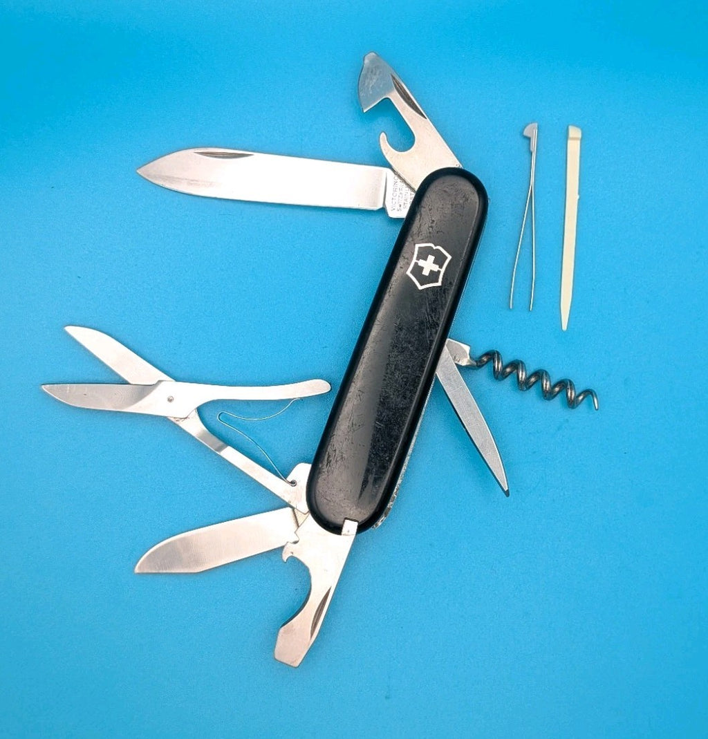 Vintage Victorinox Victoria 91mm Climber Swiss Army Knife Multi Tool!