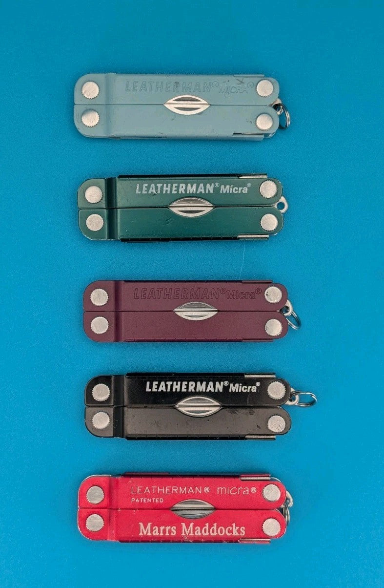 Leatherman Micra Multi-Tool Knife Scissors Key Ring! MIXED COLORS! LOT OF 5!