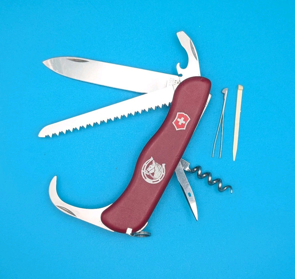 Victorinox Equestrian Knife Multi-Tool Horse Tack Hoof Pick Outdoor EDC