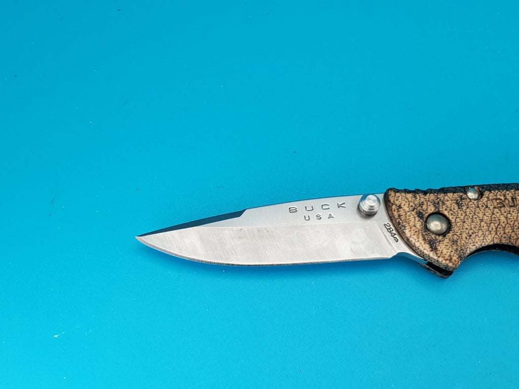 Buck USA 284 Lockback Folding Pocket Knife! COPPERHEAD SNAKE DESIGN