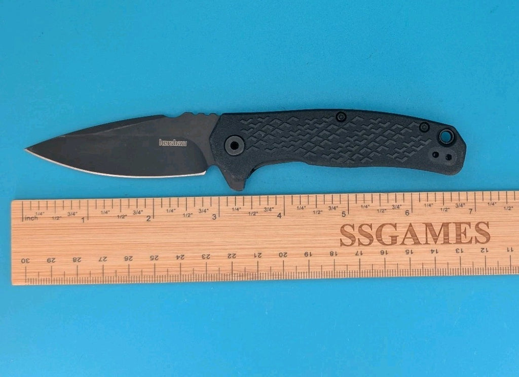 Kershaw Knives Conduit Liner Lock 1407 Black GFN Stainless Pocket Knife!