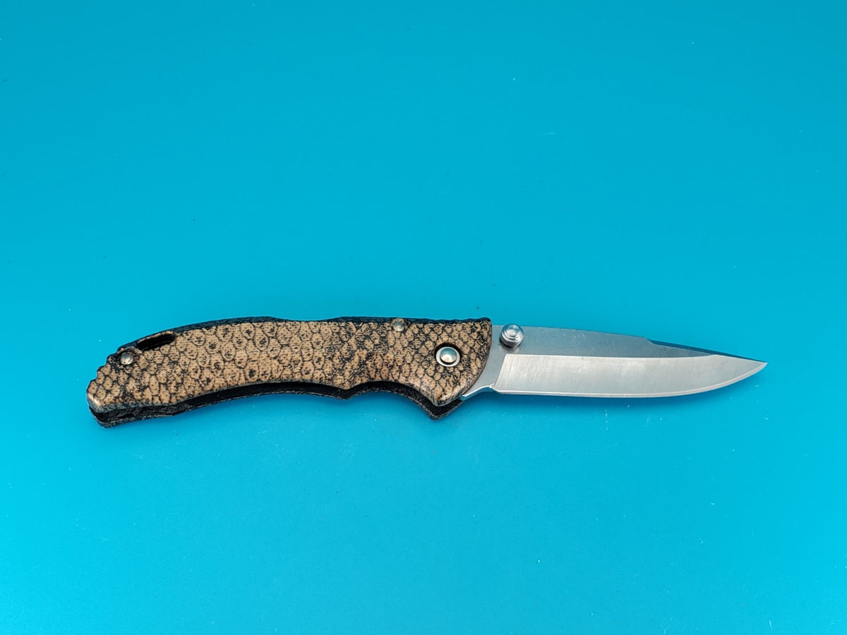 Buck USA 284 Lockback Folding Pocket Knife! COPPERHEAD SNAKE DESIGN