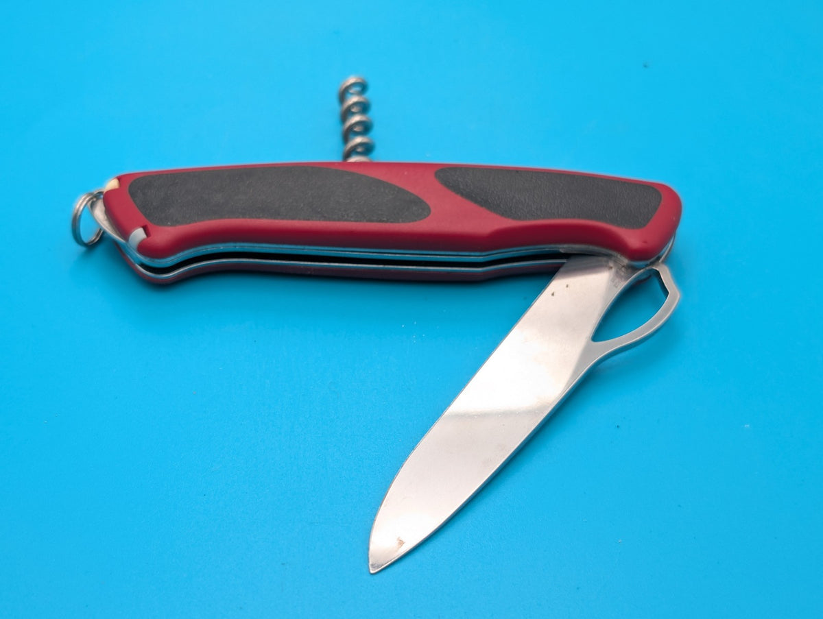 Victorinox Rangergrip 63 Black & Red Swiss Army Knife Multi Tool! RARE!