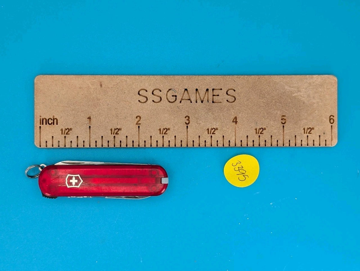 Victorinox Swiss Army Knife - Key Chain - Nail Clip 580 - Red Translucent!
