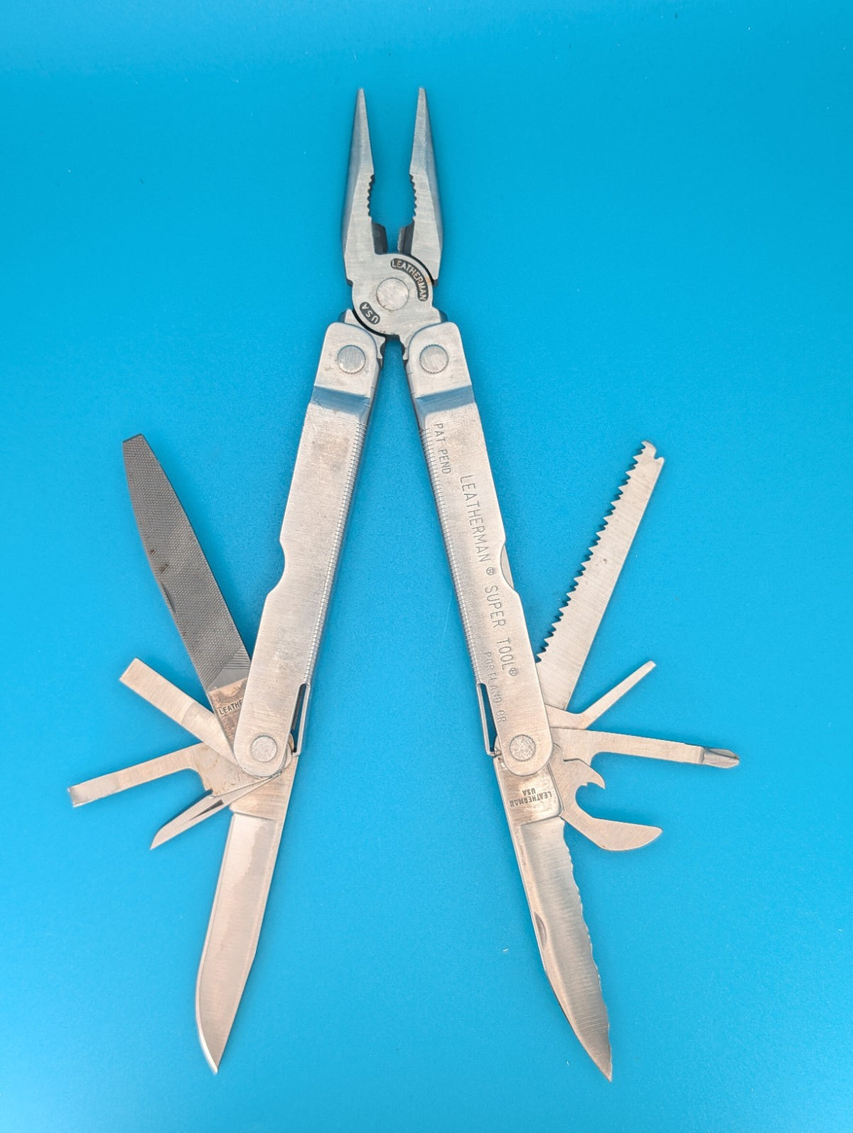 LEATHERMAN Super TOOL Multi Function Tool PLIERS, Stainless! 02/98 DATE
