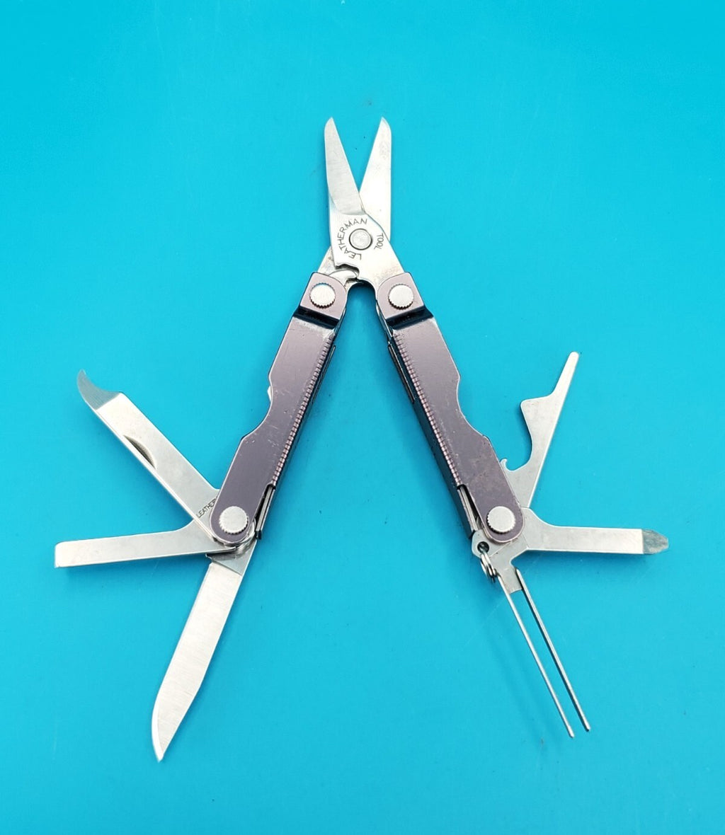 Leatherman Micra Multi-Tool, Knife, Scissors, Key Ring, Gray!