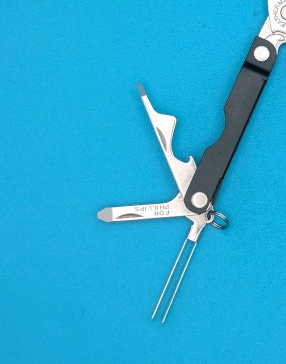 Leatherman Micra Multi-Tool, Knife, Scissors, Key Ring, Black