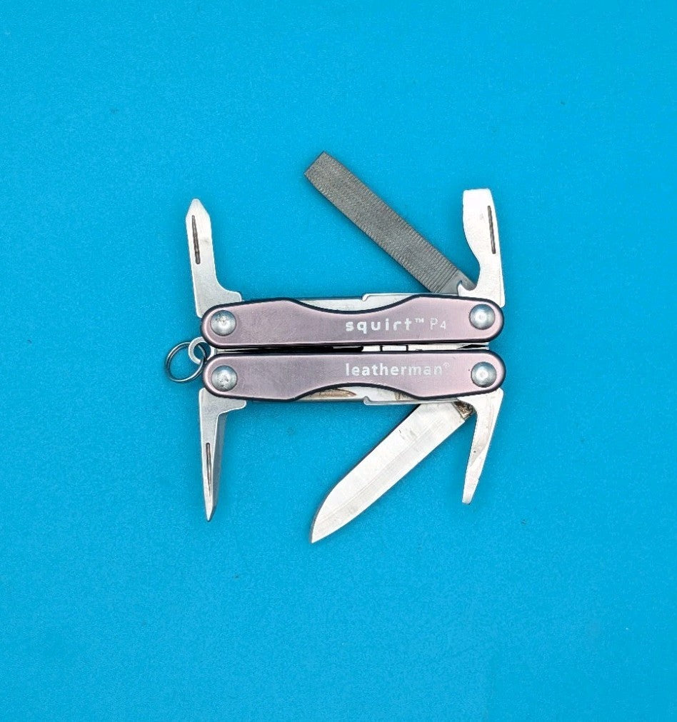 Leatherman Squirt P4 Multi-Tool, Key Ring, Retired, GRAY!