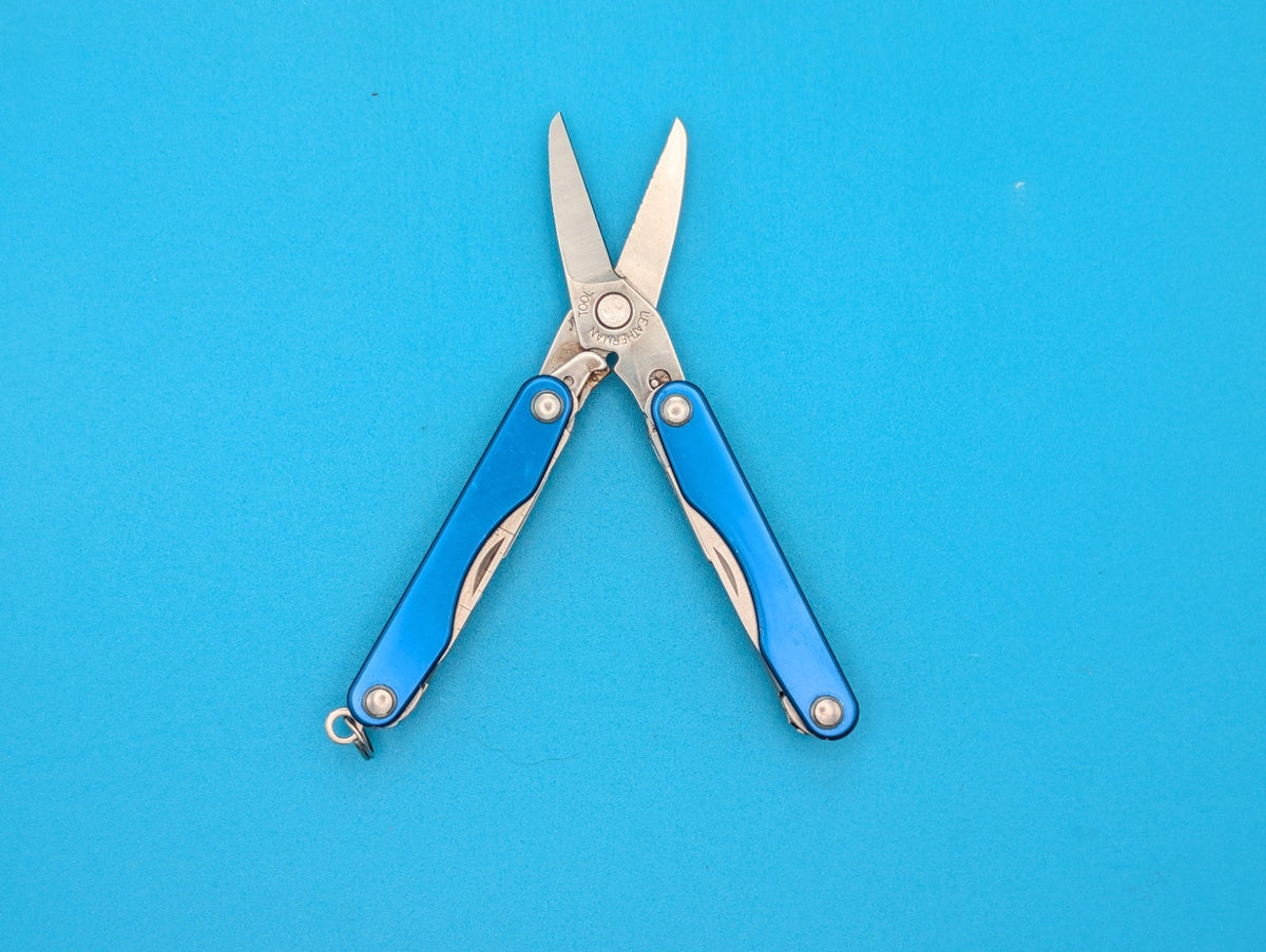 Leatherman Squirt S4 Multi-Tool, Key Ring, Retired, Blue