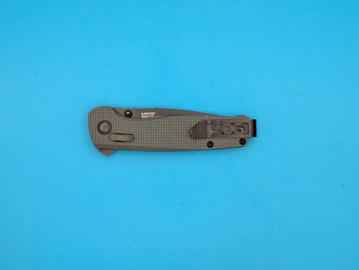 Sog Terminus XR 2.95" D2 Steel Blade Folding Knife! Green! Limited Series!