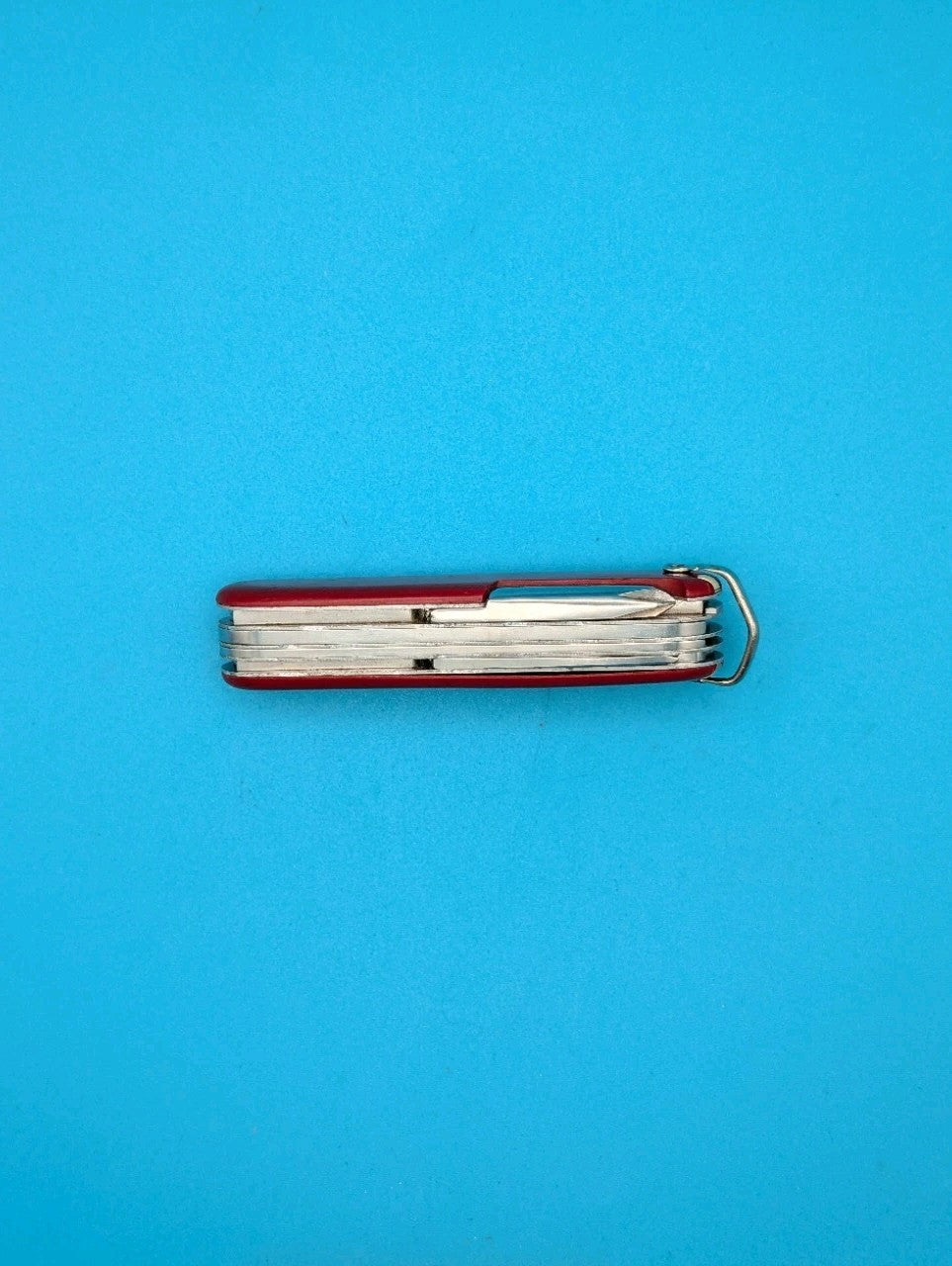 Vintage Victorinox Victoria Red Fisherman Swiss Army Knife Multi Tool! With Bale