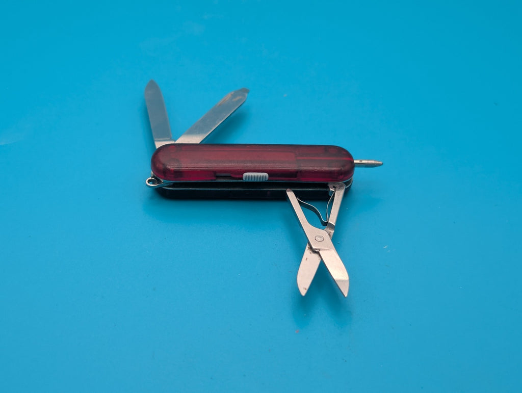 Victorinox Signature Lite Red Swiss Army Knife! 58mm, Red BRIGHT LED!